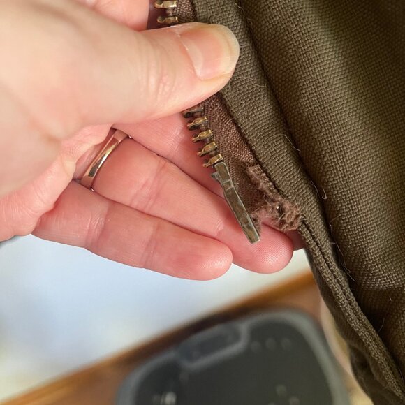 Vintage CARHARTT 4 Pocket Quilt Lined Chore Field Jacket Brown Mens XL Reg T3 - Picture 6 of 16